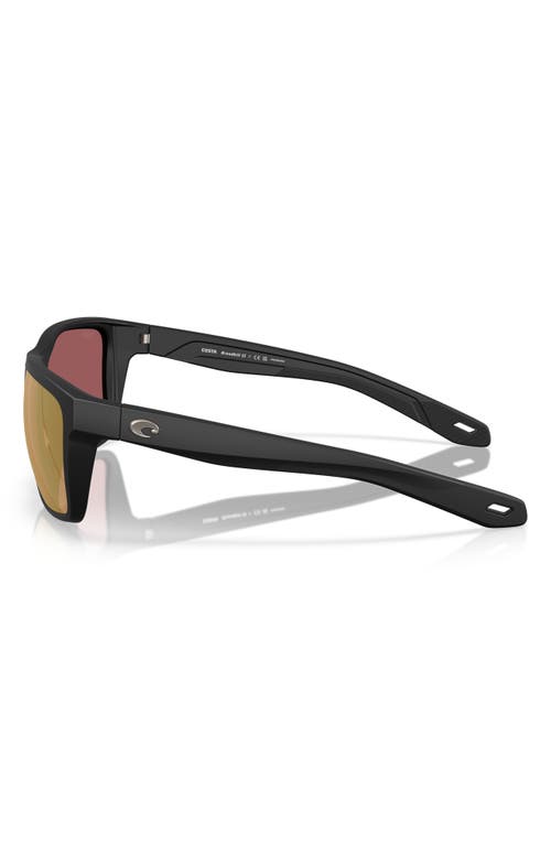 Costa Del Mar Broadbill Ii 58mm Polarized Rectangular Sunglasses In Brown