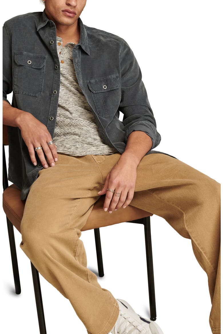 Finewale Corduroy Workshirt, Alternate, color, DARK SLATE