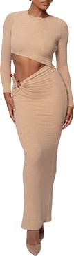 JLUXLABEL Summer Romance Cutout Long Sleeve Maxi Dress