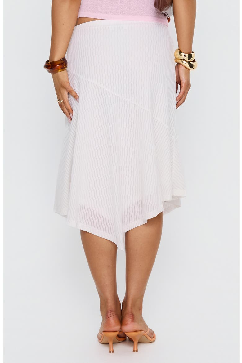 Adrea Asymmetric Midi Skirt, Alternate, color, WHITE