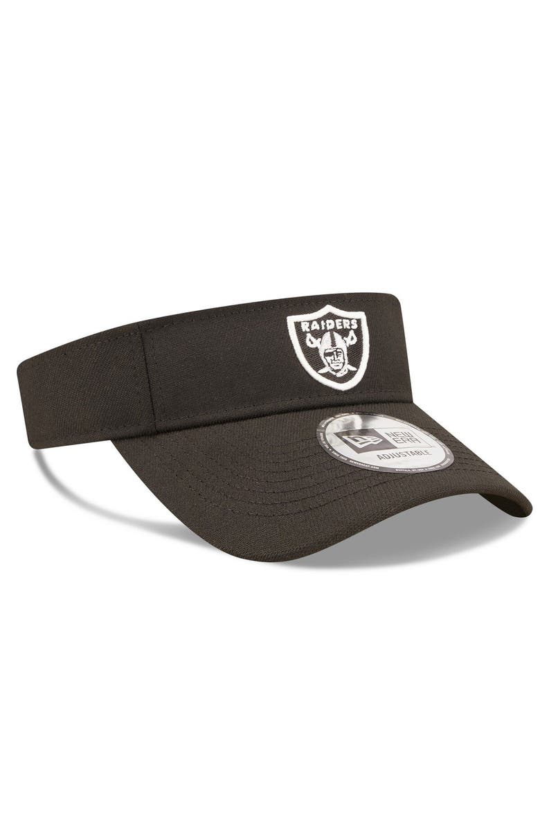 New Era Men's New Era Black Las Vegas Raiders 2022 Sideline Historic Adjustable Visor, Main, color, 