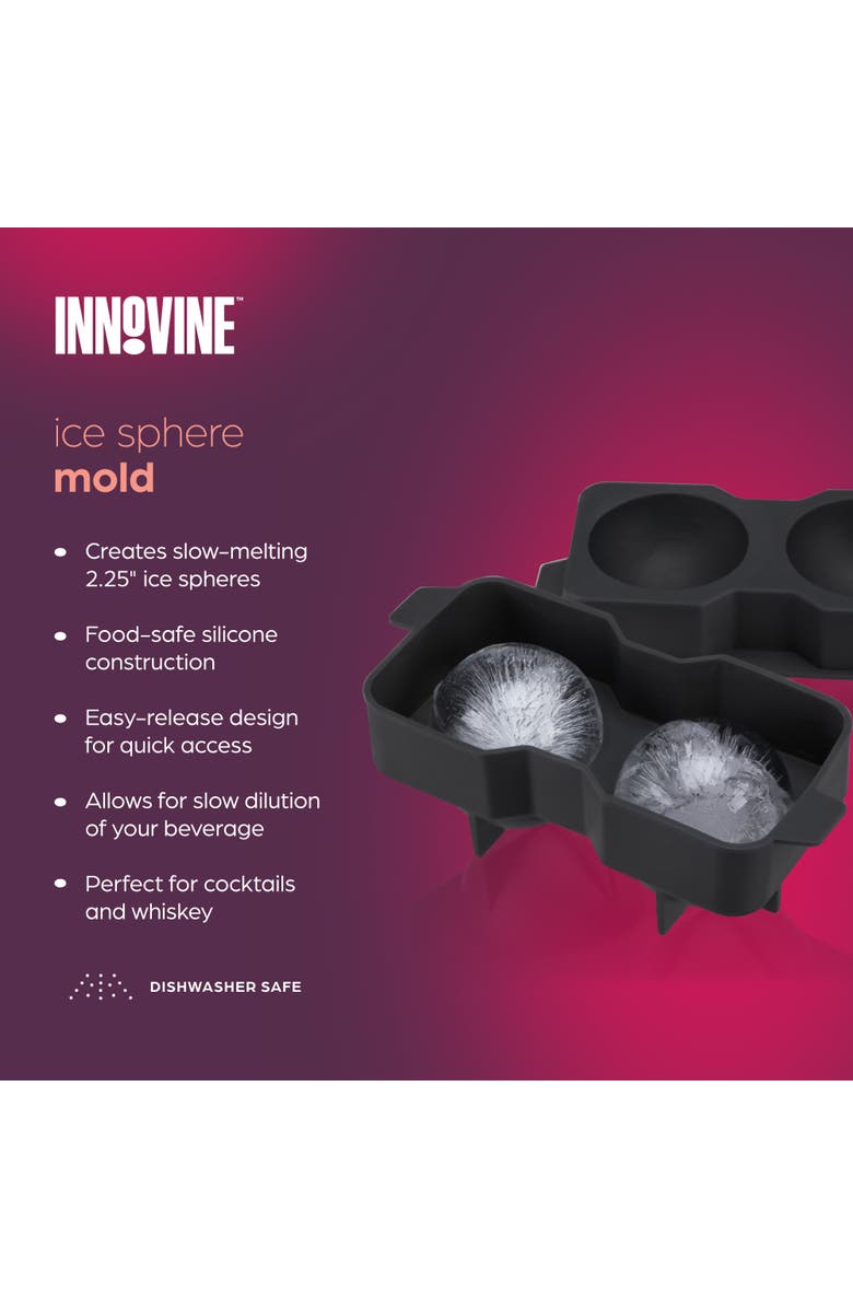 Innovine Ice Sphere Mold, Alternate, color, Grey