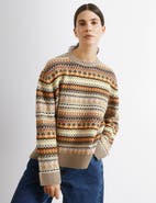 Albaray Fair Isle Long Sleeve Crew Neck Sweater