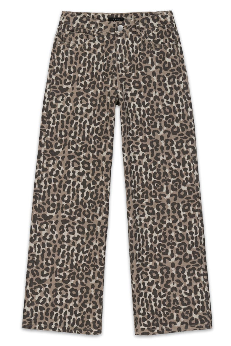 Kids' Mia Wide Leg Leopard Print Jeans, Main, color, LEOPARD