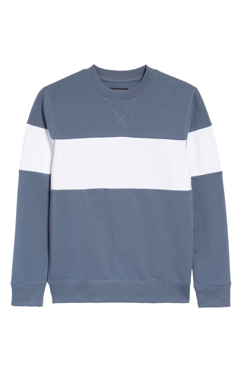 Nordstrom 1901 Kids' Collegiate Crewneck Sweatshirt, Main, color, 