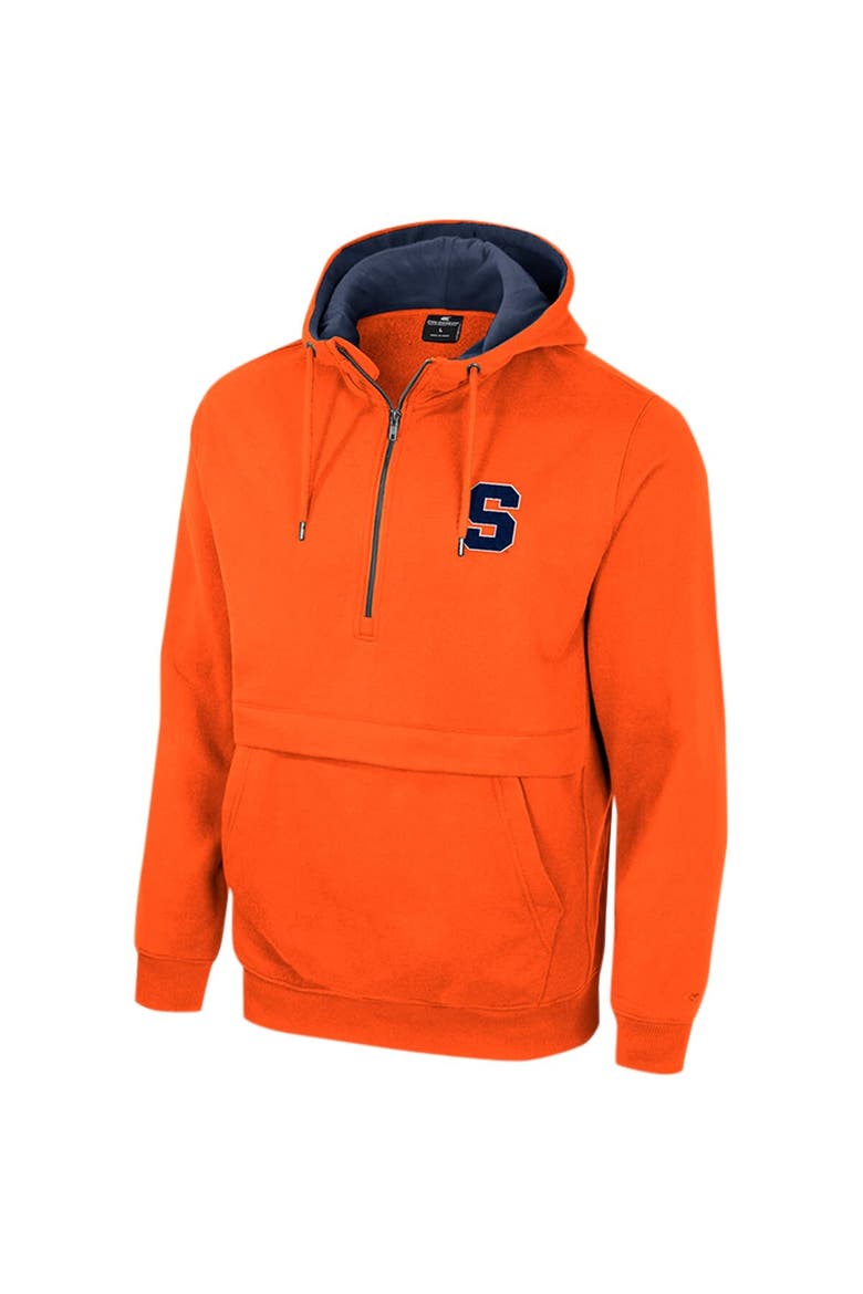 Men's Colosseum Orange Syracuse Orange Half-Zip Hoodie, Alternate, color, Orange