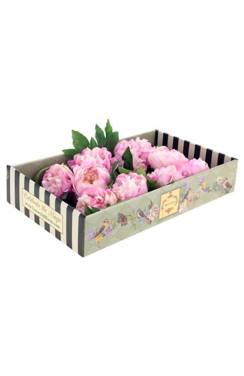 Ruffled Peony Natural Touch, Box of 6