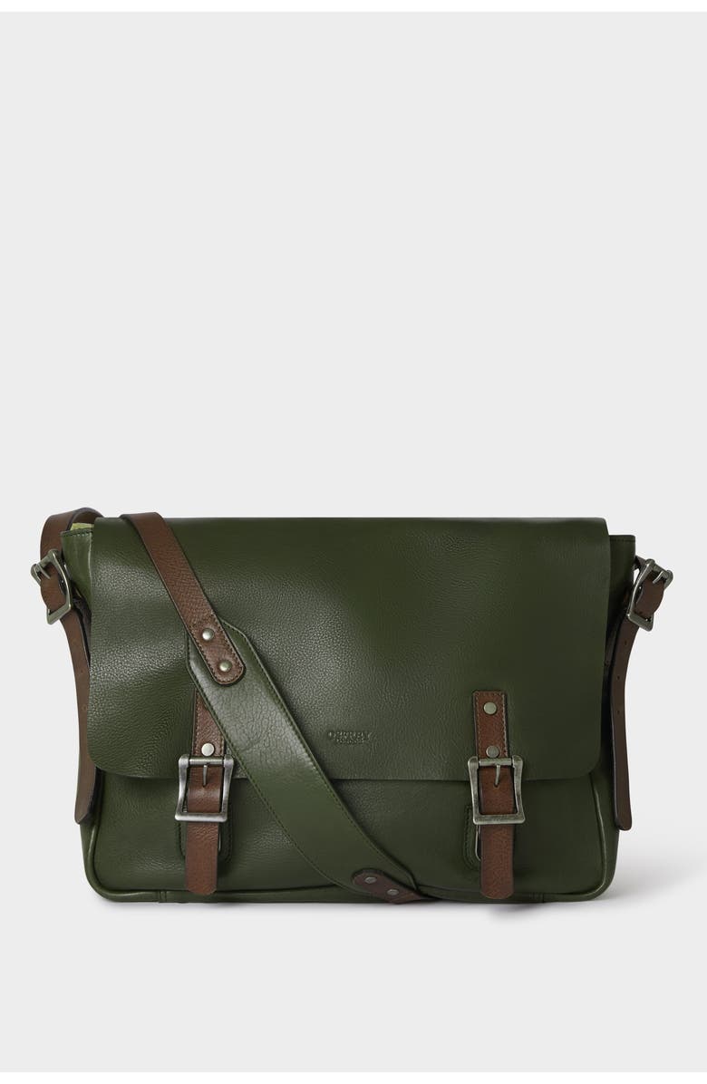 Osprey London The Lorenzo Large Leather Messenger Bag, Main, color,