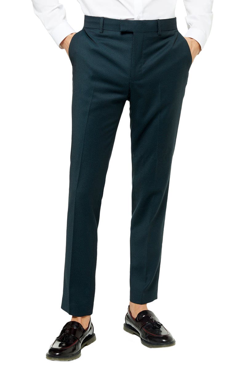 Topman Maverick Skinny Fit Trousers, Main, color, 