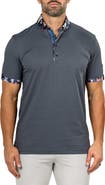 Maceoo Newton Marthyr0028 Grey Button-Down Piqué Polo