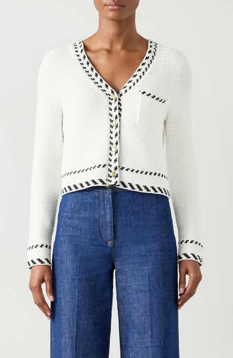 River Boxy Cotton Blend Cardigan