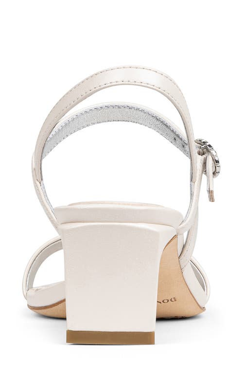 Donald Pliner Block Heel Sandal In Pearl