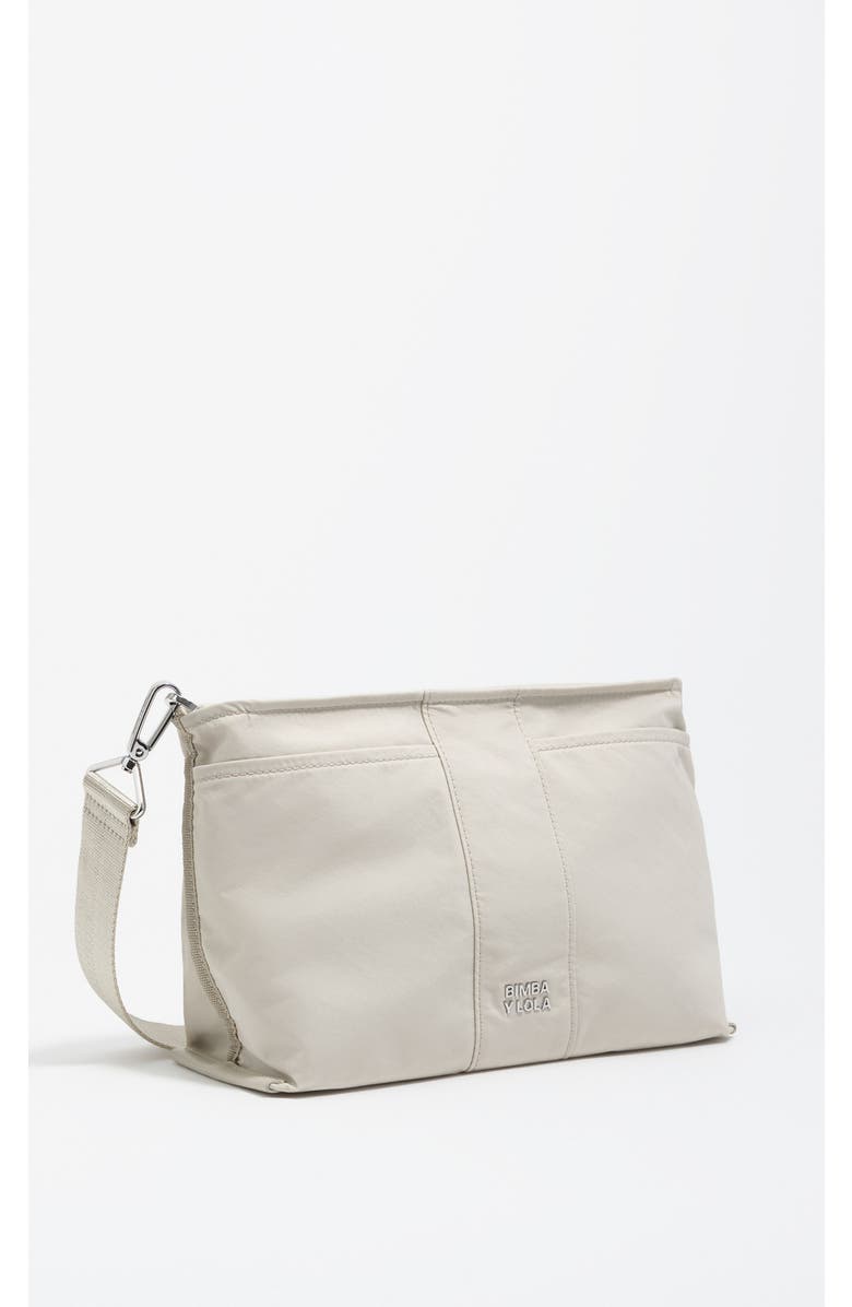 Bimba y Lola Medium Nylon Trapezium Make-Up Case, Main, color, Stonewhite