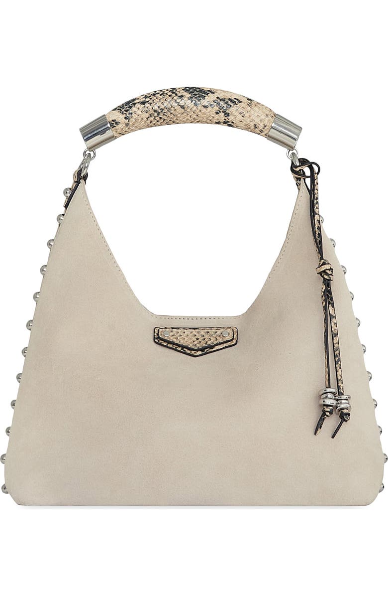Rebecca Minkoff Nolita Leather Top Handle Tote, Main, color, Ivory