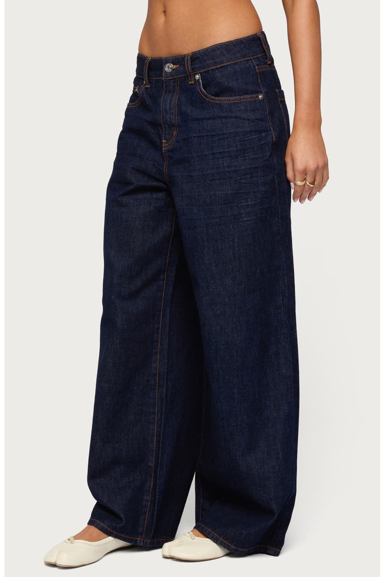 Juanita Low Rise Baggy Jeans, Alternate, color, DARK-BLUE