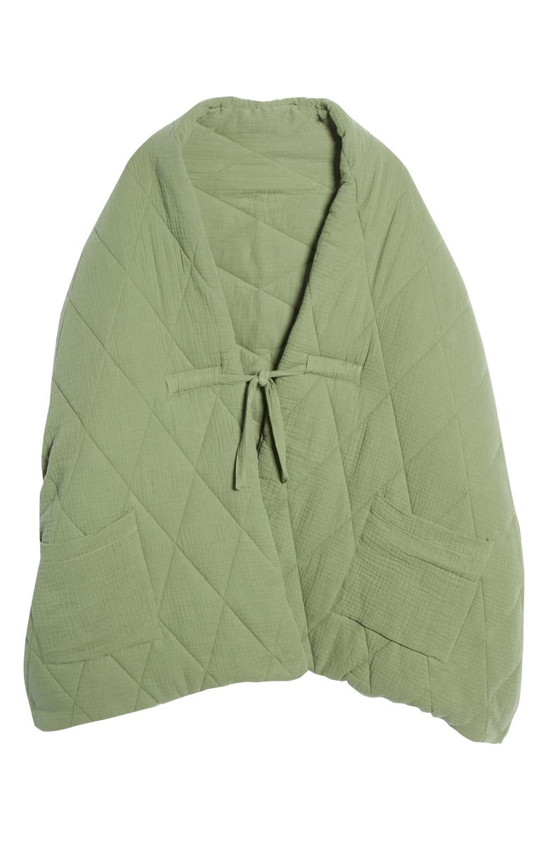Madewell Quilted Cape Scarf, Alternate, color,