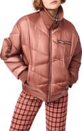 BERNIE Abstract Quilted Short Puffer Jacket