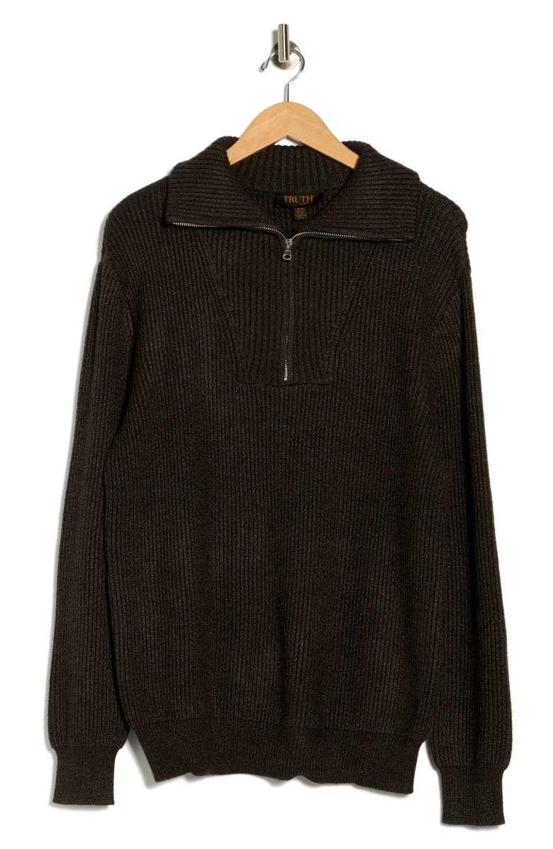 TRUTH Quarter Zip Pullover, Alternate, color, Carbon Heather