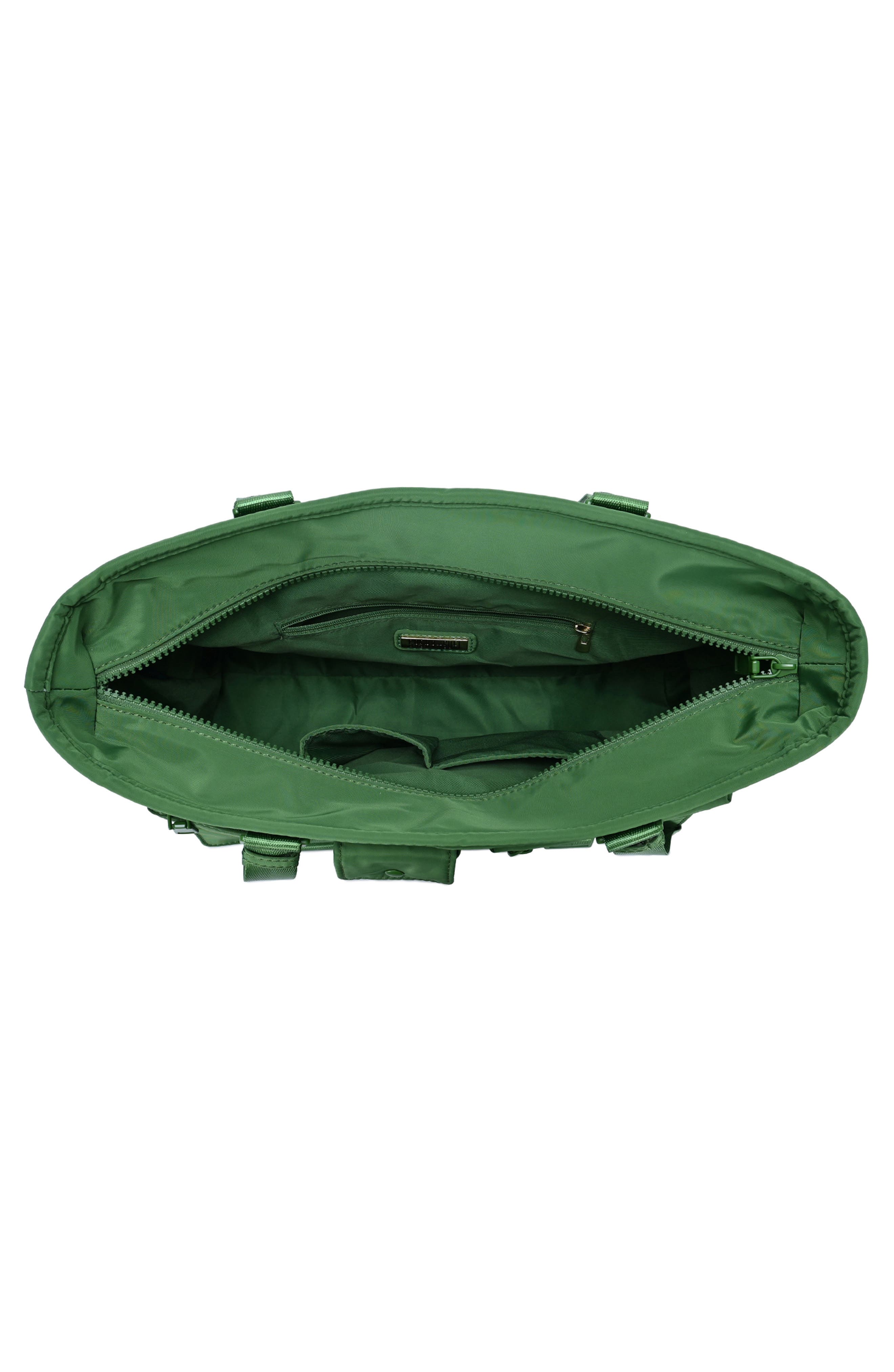 Multi Pocket Tote with Crossbody Strap, Alternate, color, GREEN