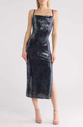 Bebe Women s Disco Sequin Midi Dress