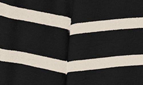 Vero Moda Saba Stripe Crop Cardigan In Black