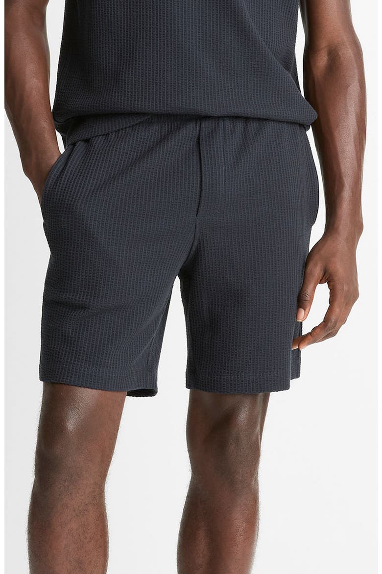 Stretch Cotton Seersucker Shorts, Main, color, COASTAL