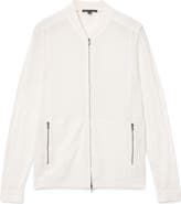 John Varvatos Wirths Organic Cotton Mesh Sweater Jacket