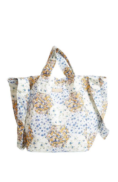 Lily And Lionel London Print Tote Bag In Blue