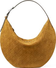 Tory Burch T Monogram Suede Balloon Bag
