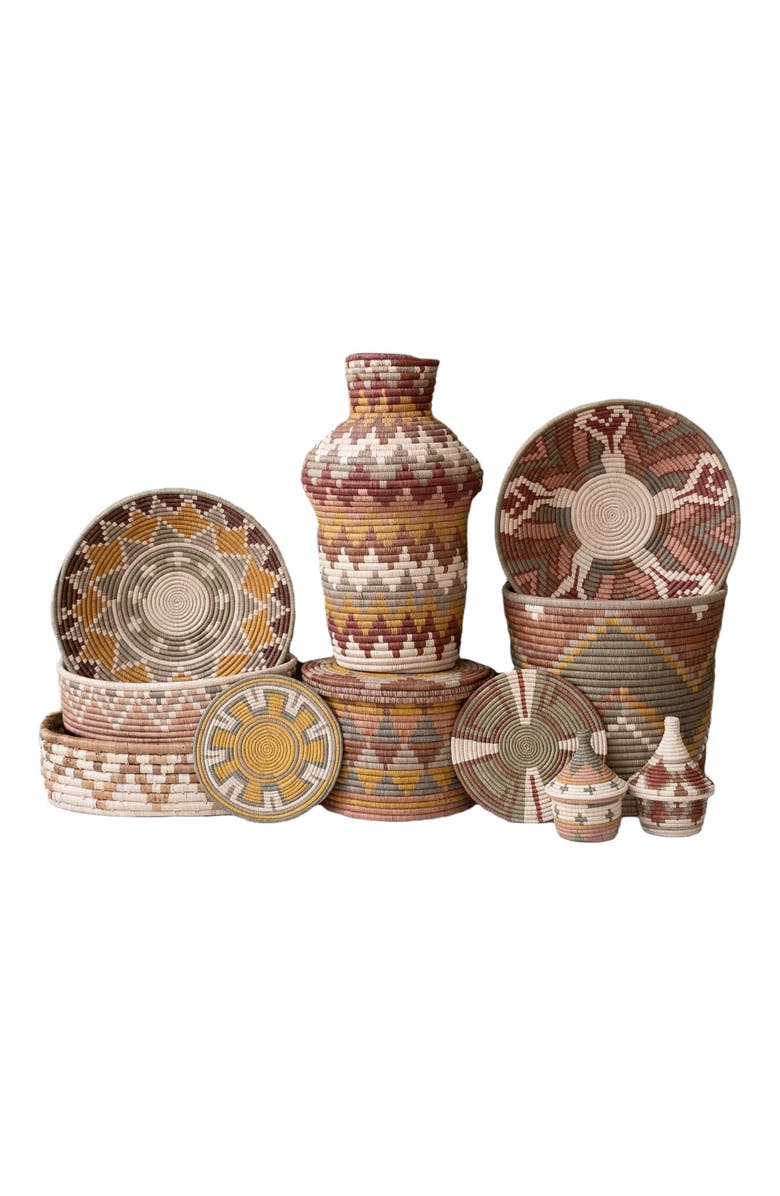 Maadili Collective Rick Rack Rays Basket, Alternate, color, Natural