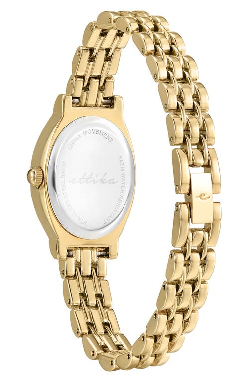 Ettika Classic Oval Dial Two-tone Bracelet Watch In Gold