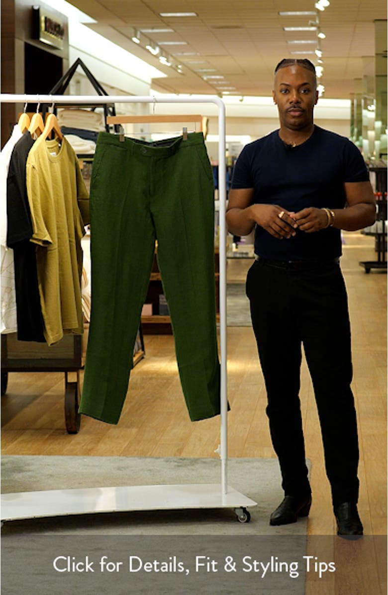 Flat Front Linen Chinos, sales video thumbnail