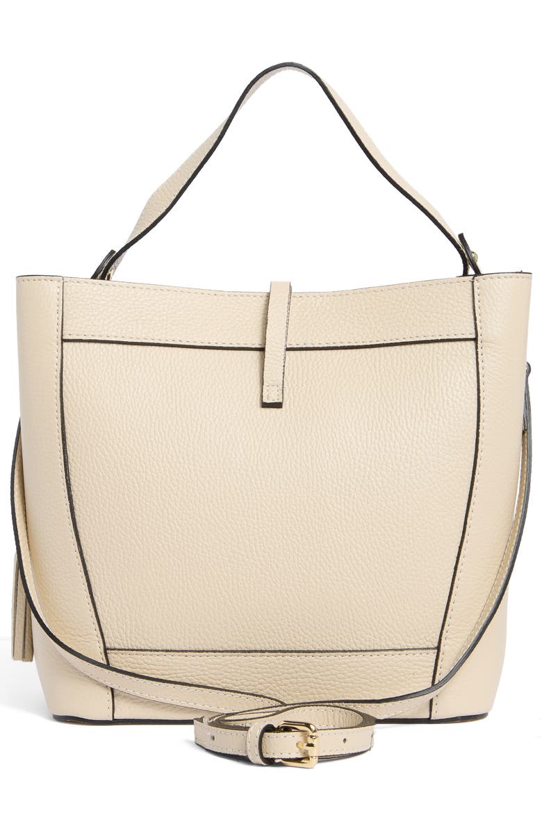 VALENTINO BY MARIO VALENTINO Callie Medallion Shoulder Bag, Alternate, color, Milk