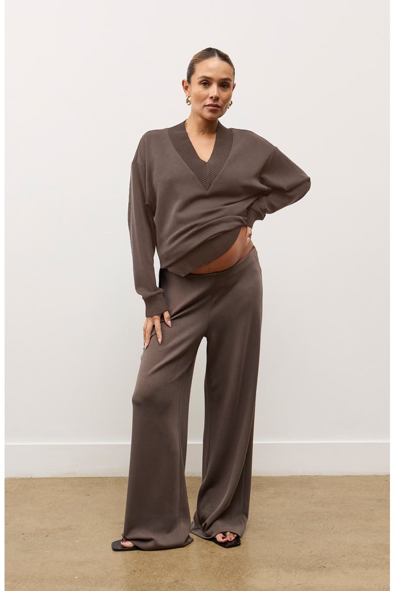 Lucia Lounge Top, Alternate, color, Truffle