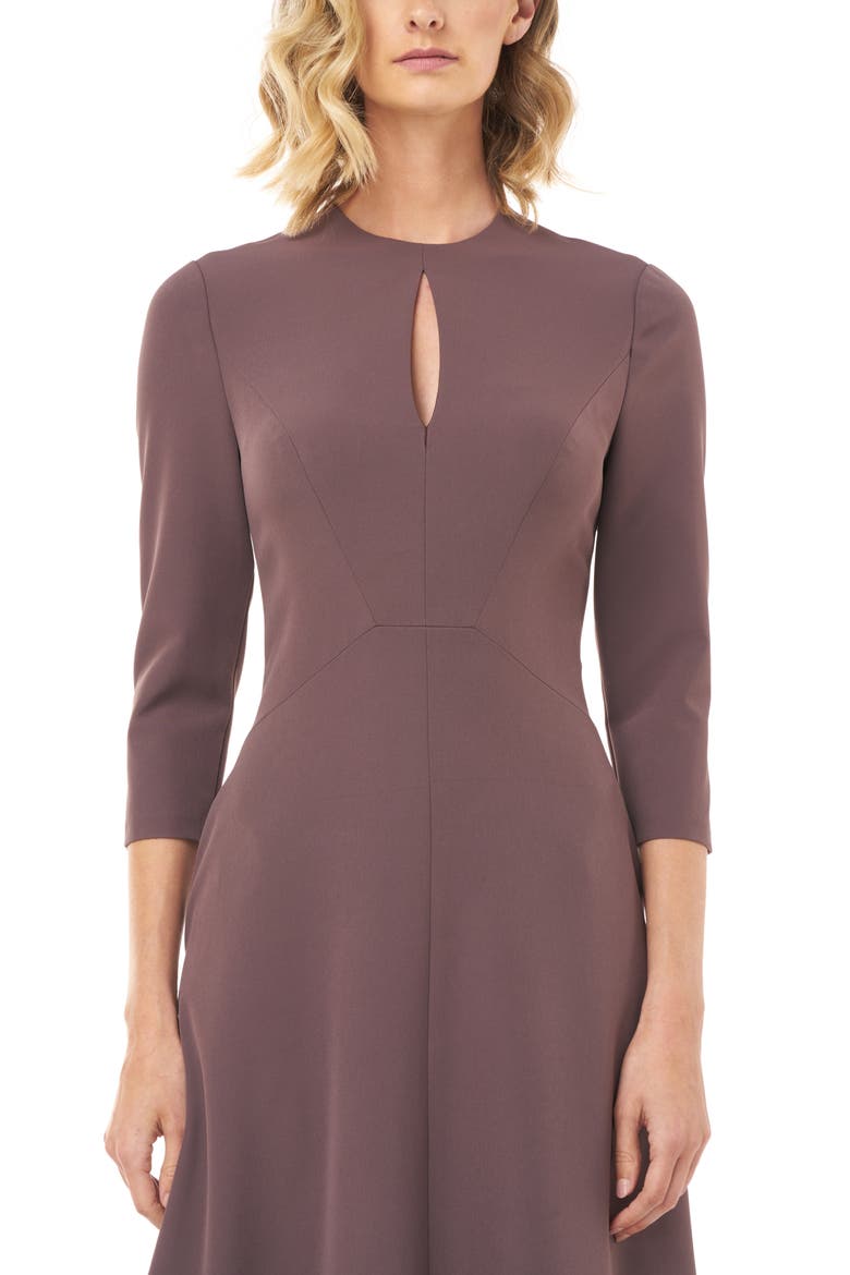 Hannah Stretch Crepe A-Line Gown, Alternate, color, MINK