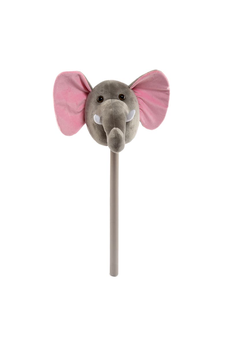 Plush Action Elephant Stick with Music, Main, color, Gray