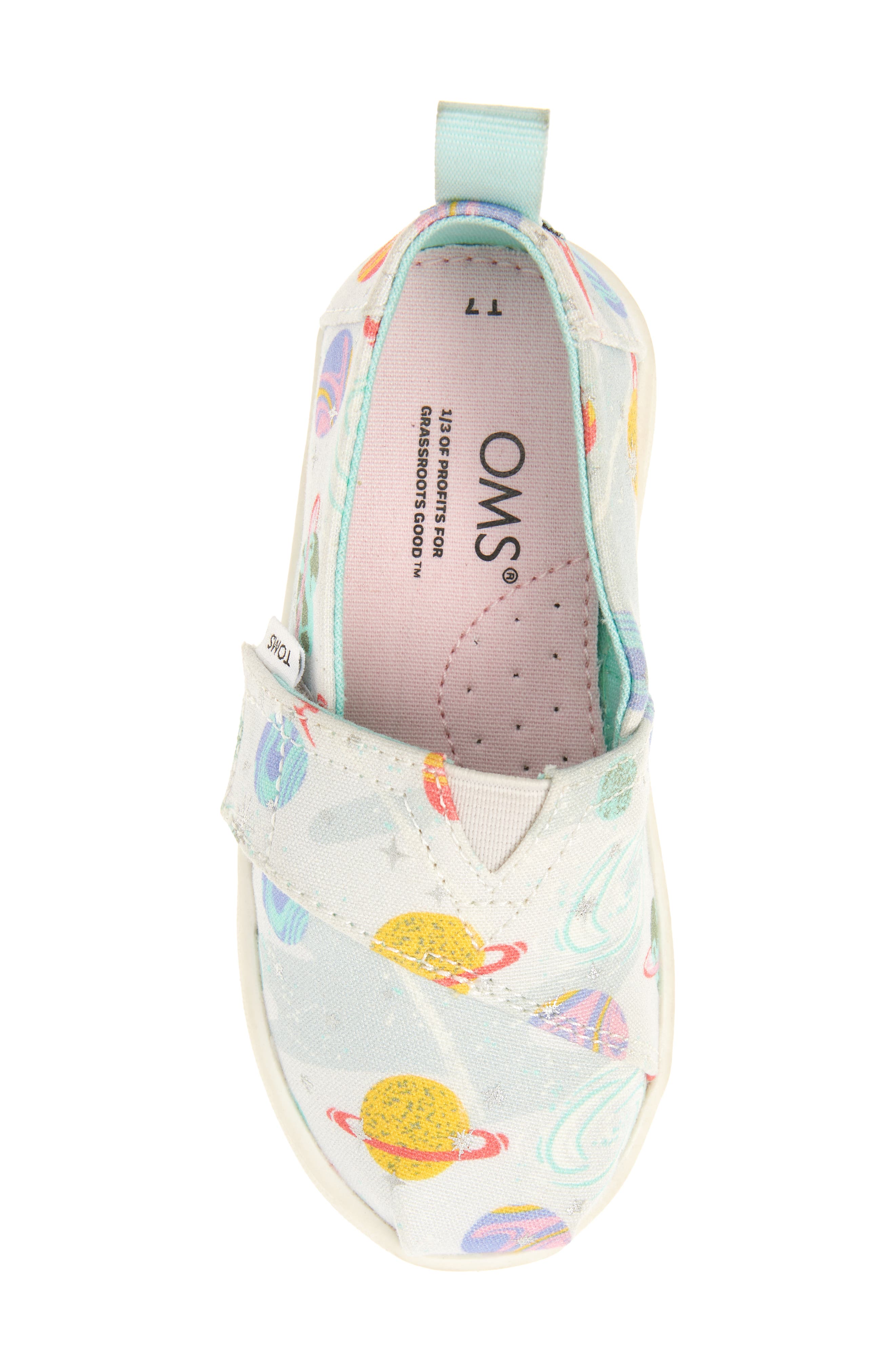 TOMS Kids' Alpargata Slip-On Sneaker, Alternate, color, 