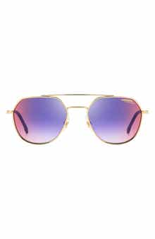 Carrera Eyewear 53mm Gradient Round Sunglasses