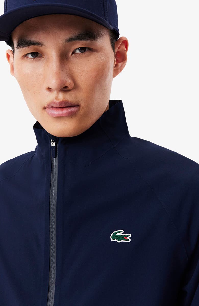 Lacoste Waterproof Performance Stretch Golf Jacket, Alternate, color, Marine/ Marine