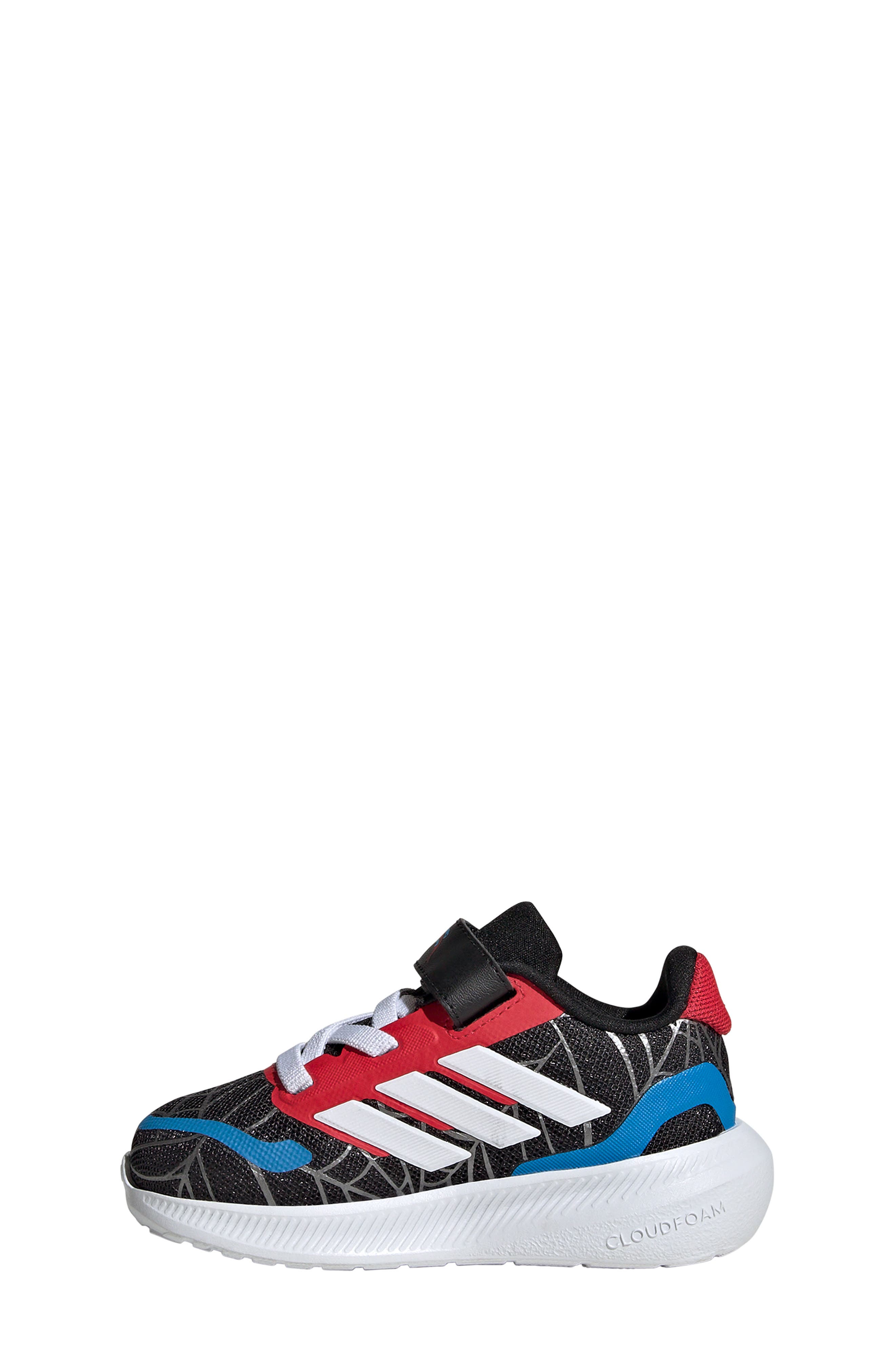 adidas Kids' Runfalcon x Marvel Spider-Man Sneaker, Alternate, color, Cblack/Ftw