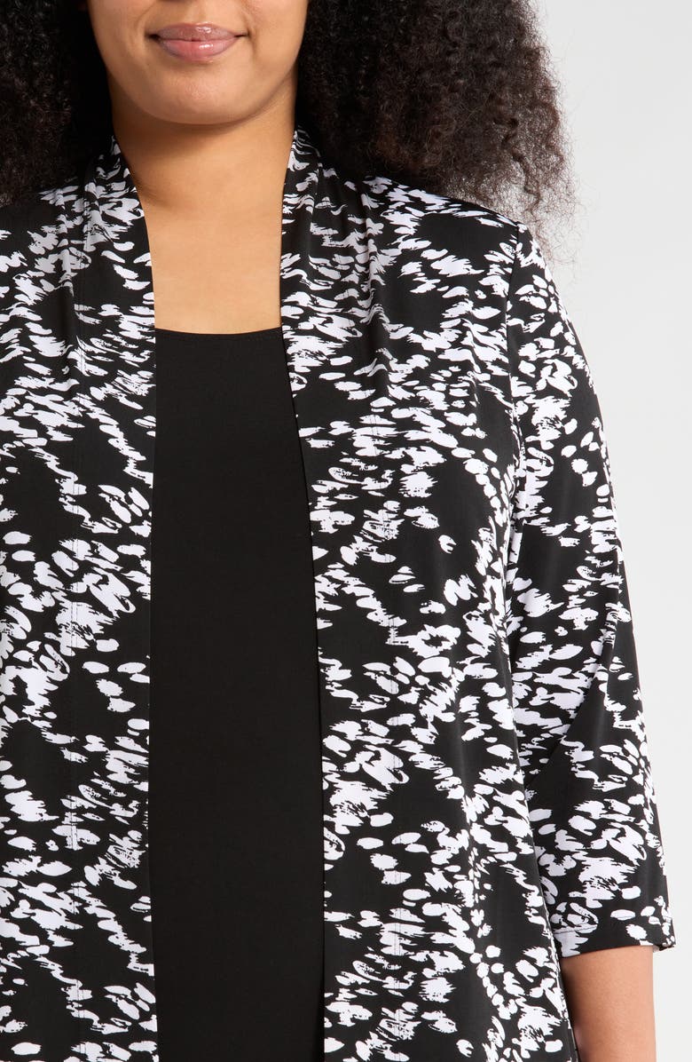 Connected Apparel 2Fer Jacket Dress, Alternate, color, Black