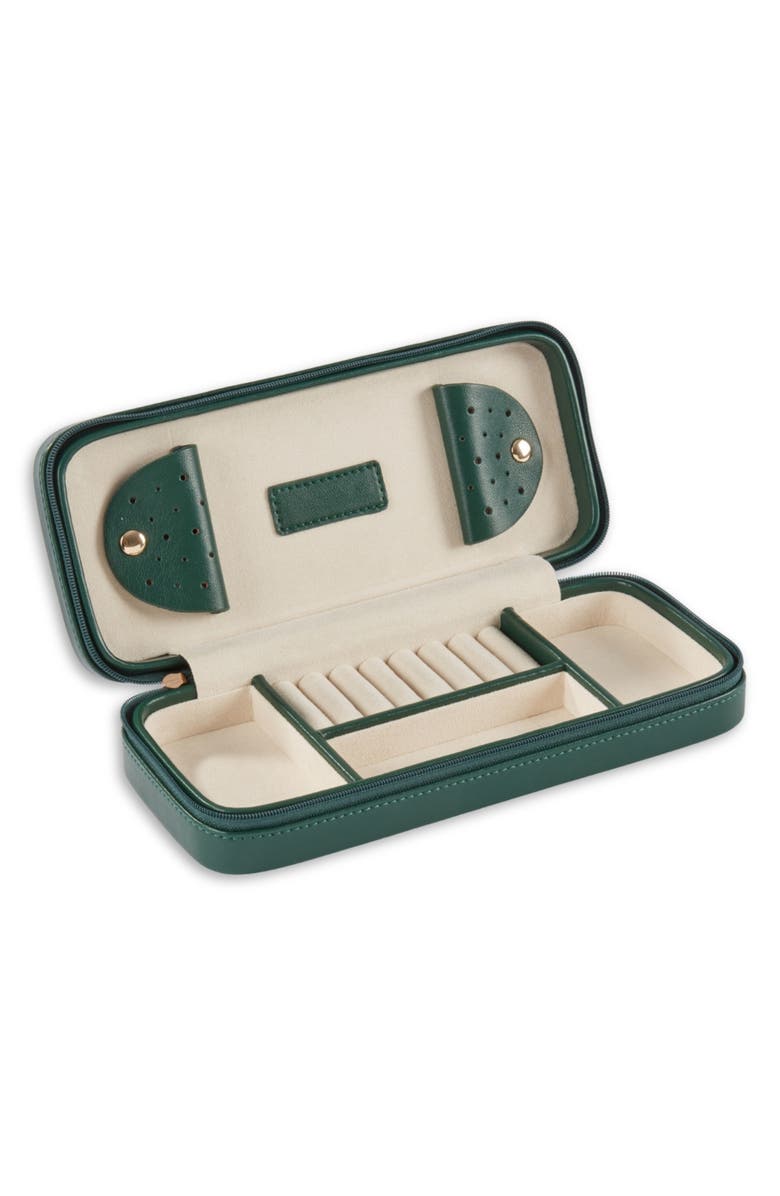 Bey-Berk Cora Quilted Leather Travel Jewelry Case, Alternate, color, Multi Color