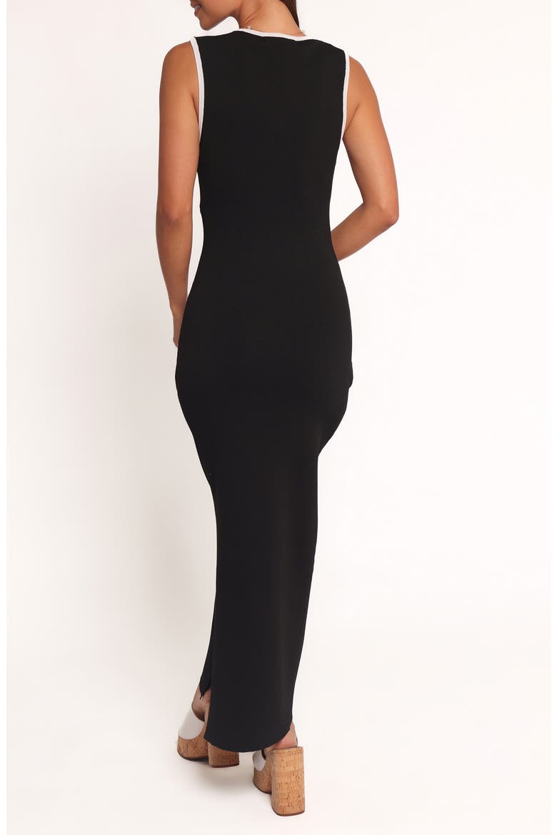 Umi Sleeveless Midi Dress, Alternate, color, BLACK