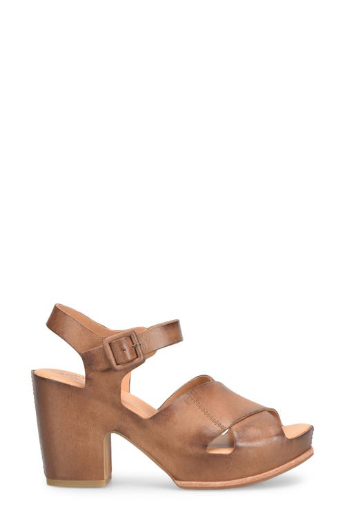 Kork-ease ® Drew Platform Sandal In Brown Leather