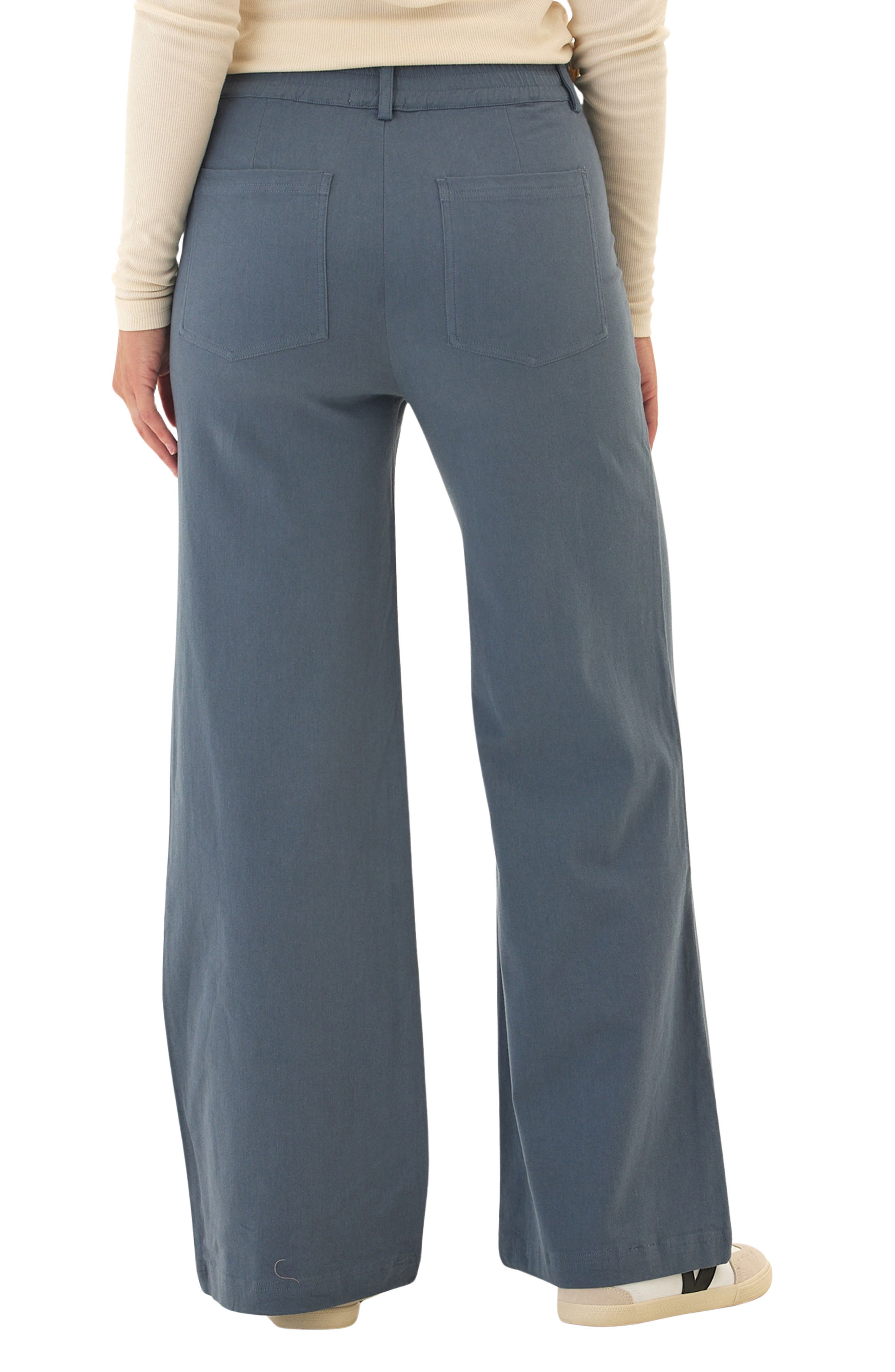 Pamela Stretch Twill Wide Leg Pants - image 4