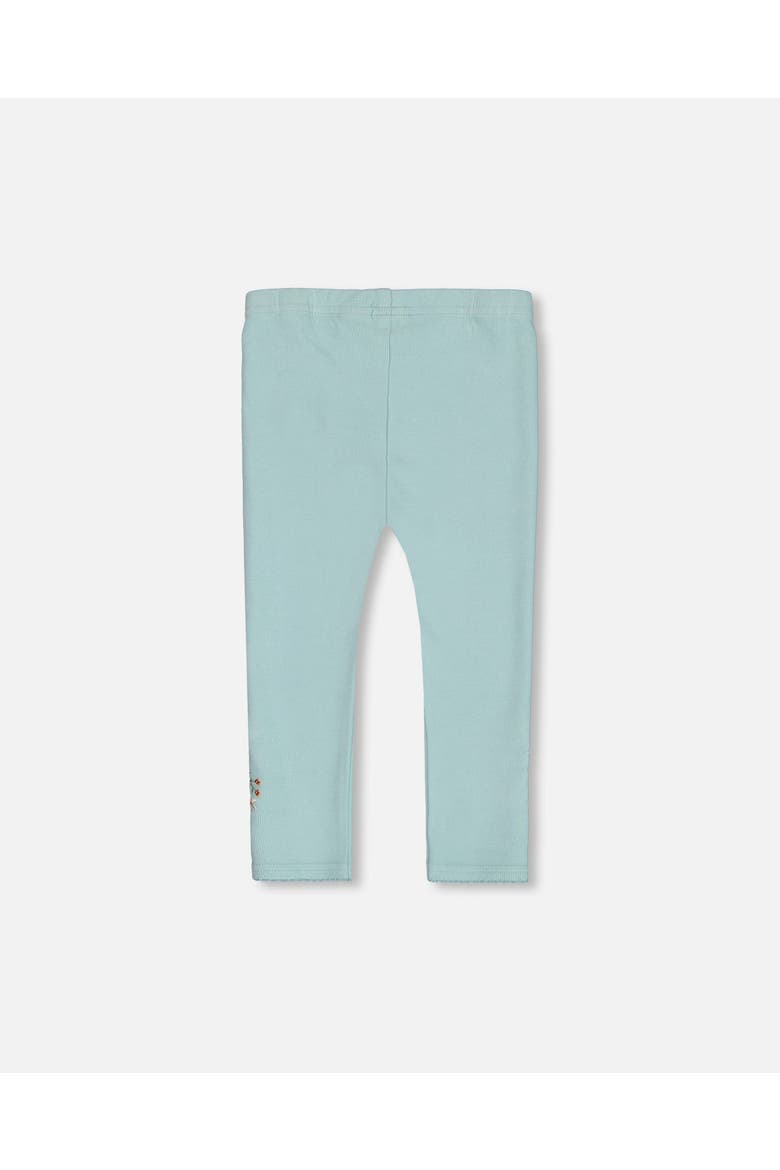 Baby Girl's Super Soft Brushed Rib Leggings Light Blue, Alternate, color, Canton