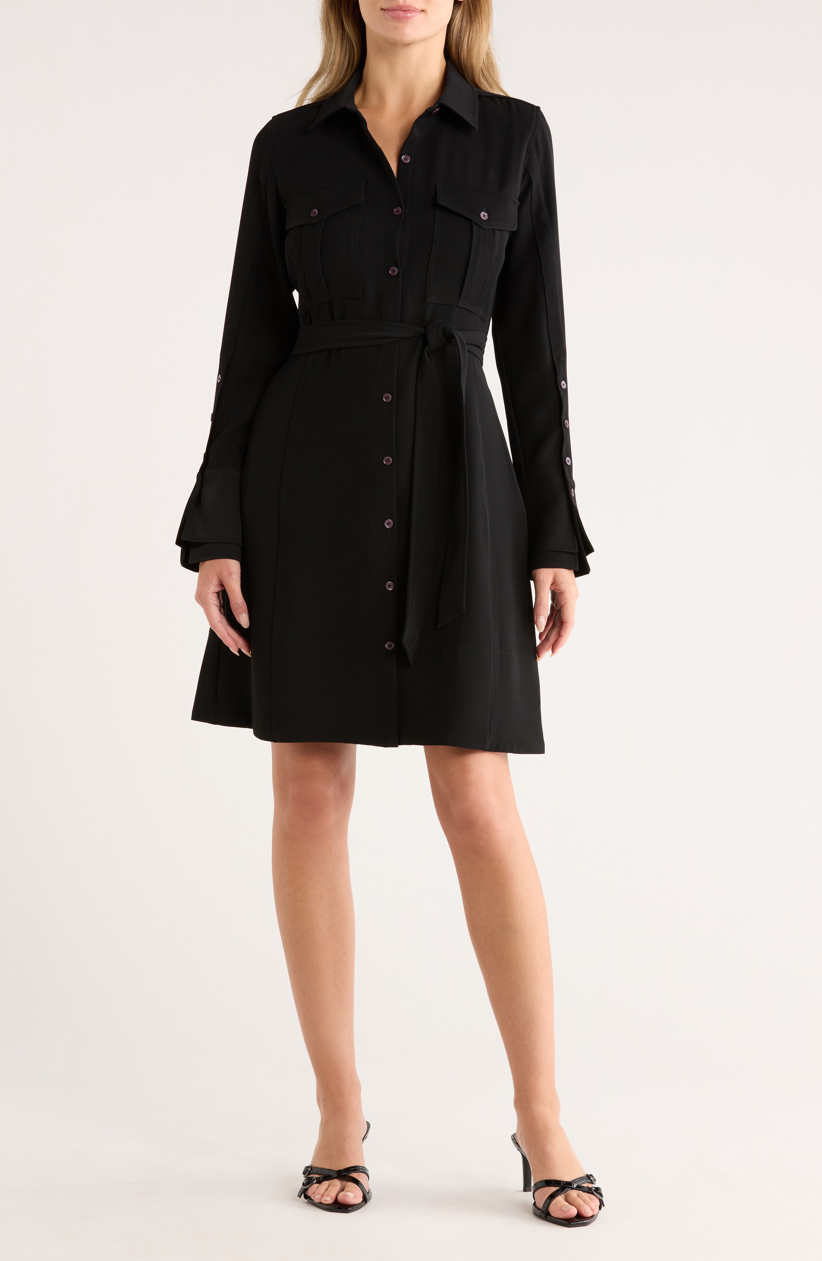 Derek Lam 10 Crosby Alexis Long Sleeve Shirtdress