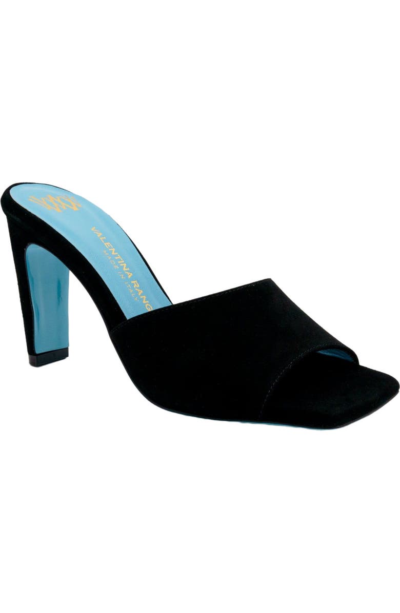 Valentina Rangoni Laura Slide Sandal, Main, color, Black Mousse