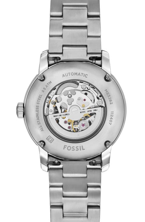 Fossil Men's Heritage Automatic Stainless Steel Watch 43mm In Metallic