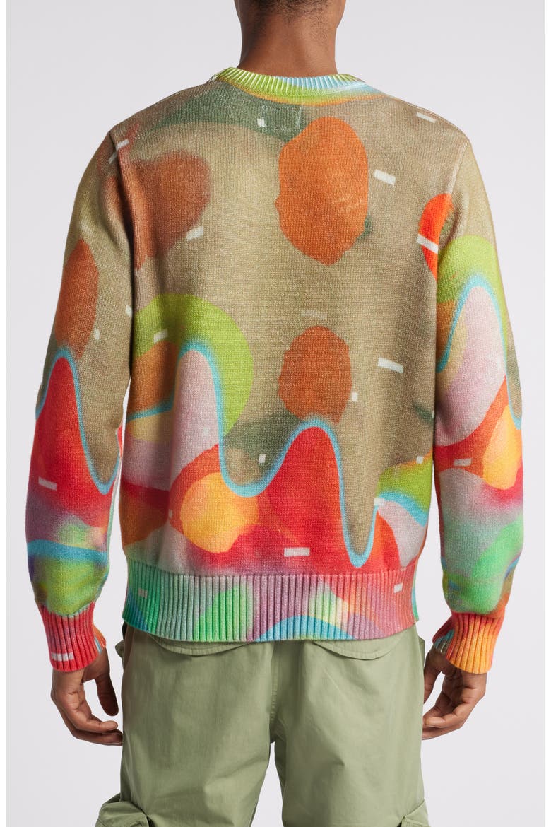Thermal Astro Print Sweater, Alternate, color, NOMAD